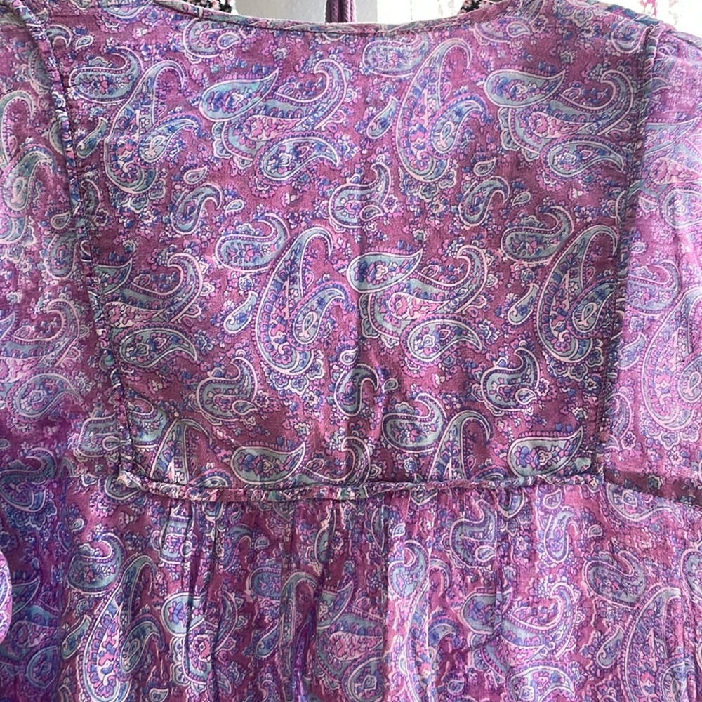 EUC ORIGINAL & VINTAGE GEETA Peasant top SIZE M Hand wash only - Picture 8 of 11